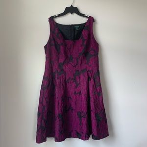 Lauren Ralph Lauren purple and black floral dress